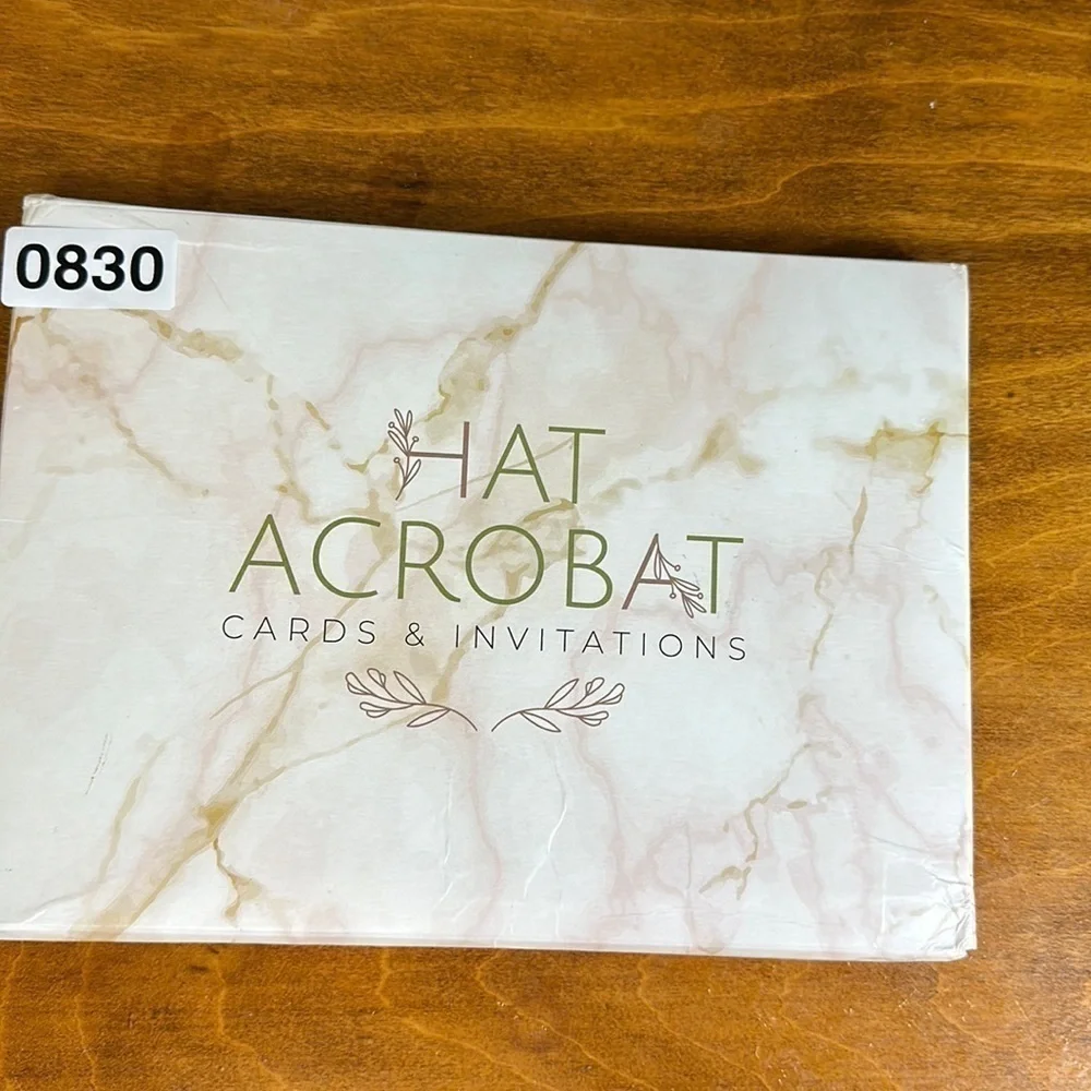 At acrobat cards &invitations. Comes with 25 of each cards.